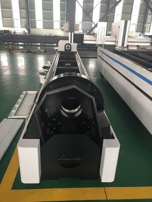 Eliptik Boru CNC Kesim Makinesi Metal Tüp Lazer Kesici Fiber Lazer 6000mm 120m / Dak