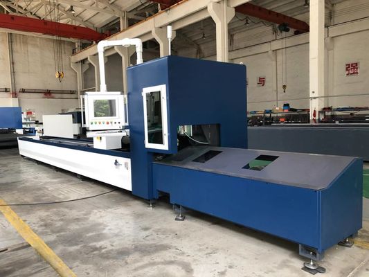 Yuvarlak Kare Boru için 6kw IPG CNC Fiber Lazer Kesim Makinesi 10mm