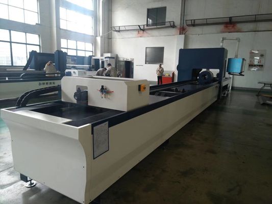 3000w Karbon Çelik Lazer Kesim Makinesi 220Mm CNC Tüp Delme Makinesi 120m / Dak
