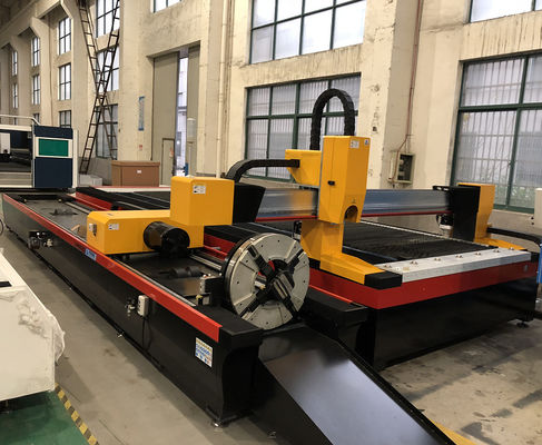 3000w Karbon Çelik Lazer Kesim Makinesi 220Mm CNC Tüp Delme Makinesi 120m / Dak