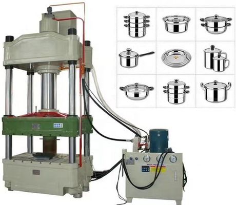 200T Alüminyum Paslanmaz Çelik Tencere Yapma Makinesi Derin Çekme Hidrolik Pres 11KW 1120mm